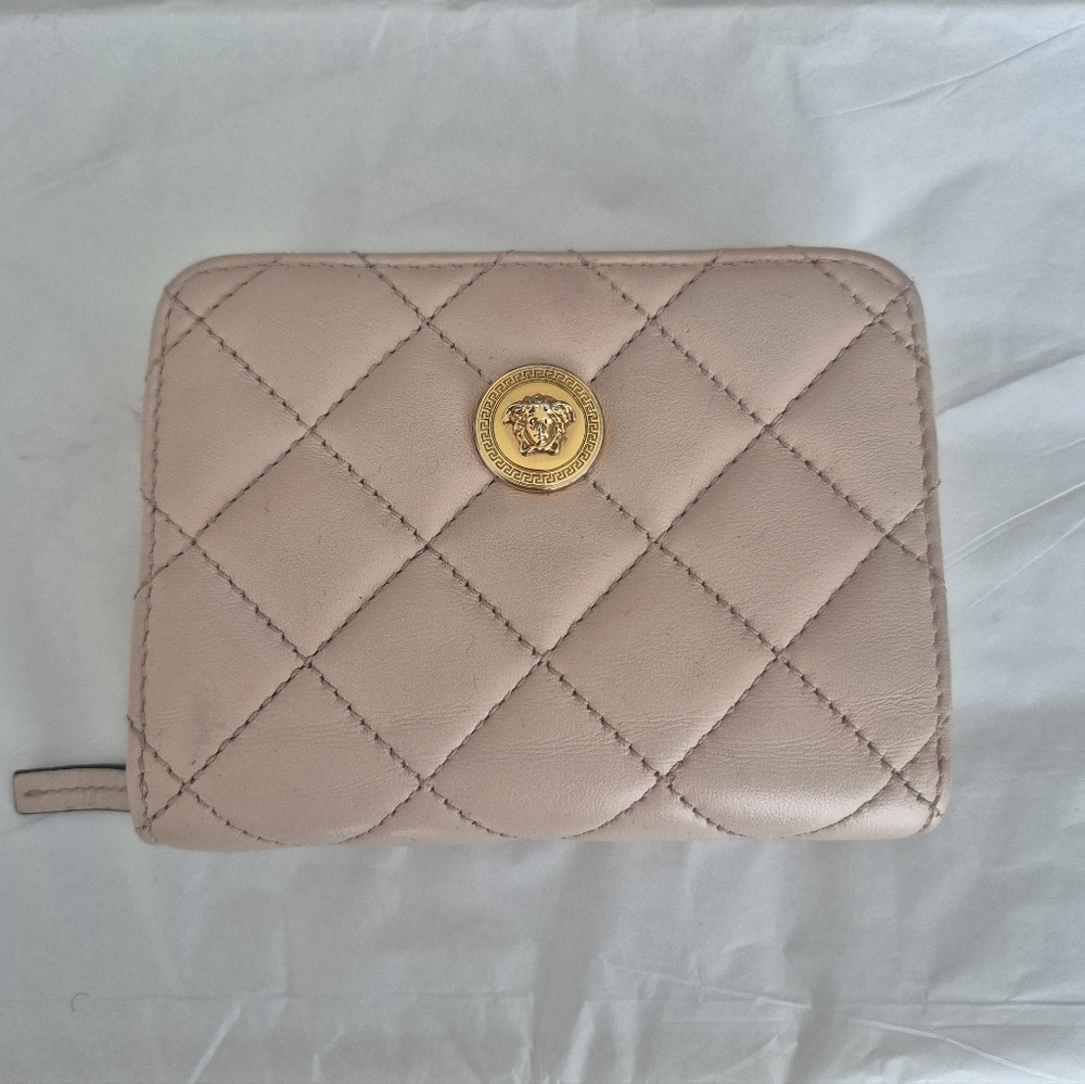 Versace Quilted Leather Medusa Wallet